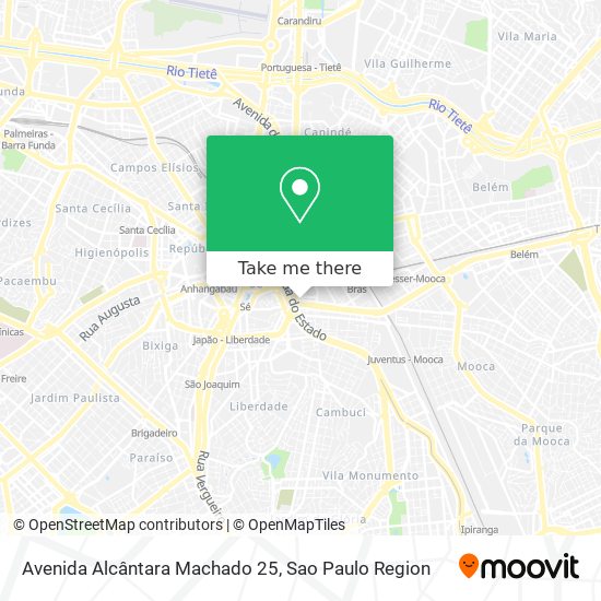 Avenida Alcântara Machado 25 map