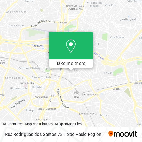 Rua Rodrigues dos Santos 731 map