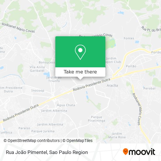 Mapa Rua João Pímentel