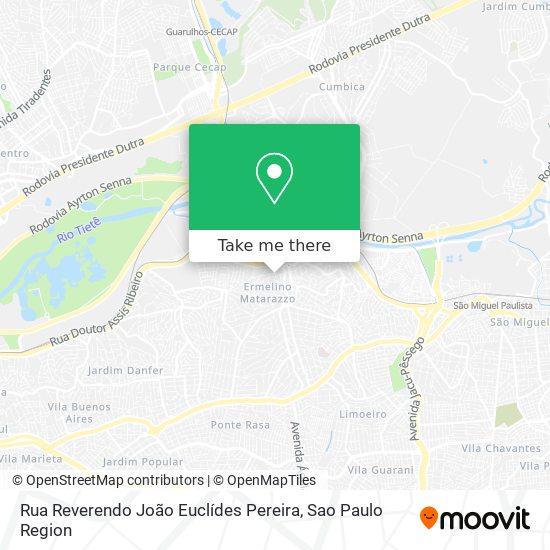 Rua Reverendo João Euclídes Pereira map