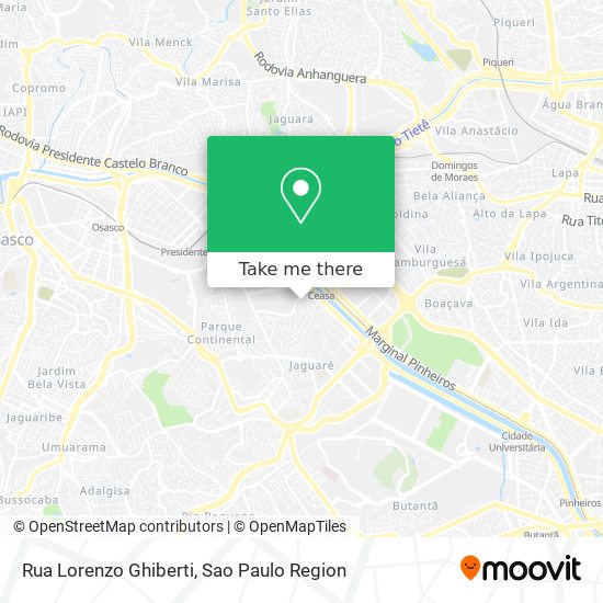 Mapa Rua Lorenzo Ghiberti