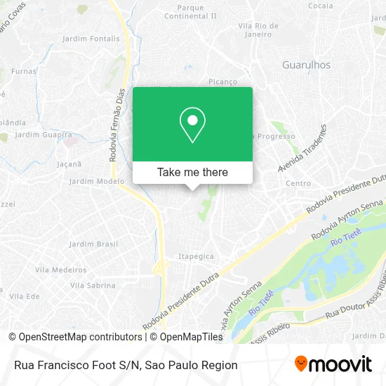 Rua Francisco Foot S/N map