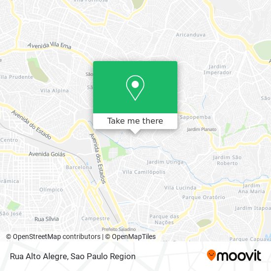 Mapa Rua Alto Alegre