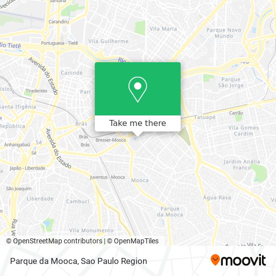 Parque da Mooca map