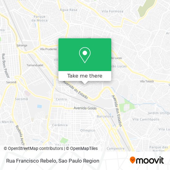 Mapa Rua Francisco Rebelo