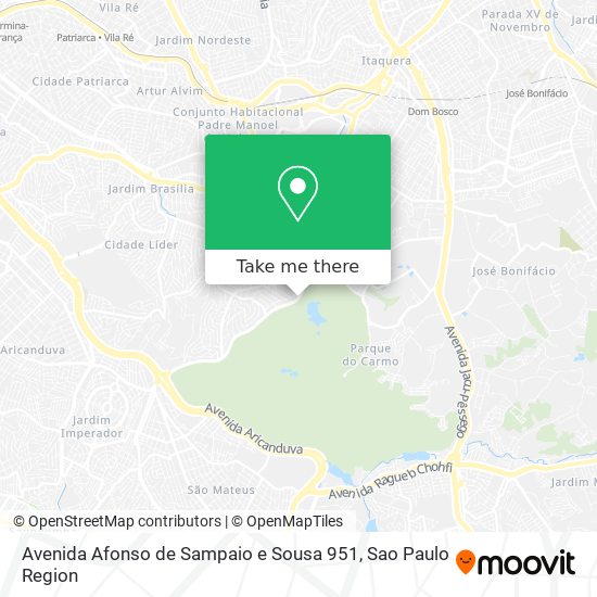 Mapa Avenida Afonso de Sampaio e Sousa 951