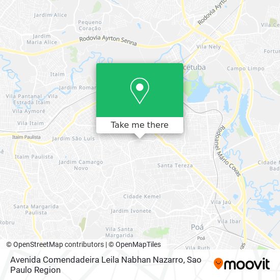 Avenida Comendadeira Leila Nabhan Nazarro map