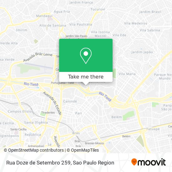 Mapa Rua Doze de Setembro 259