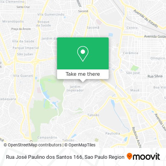 Mapa Rua José Paulino dos Santos 166