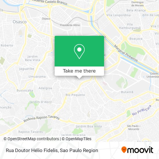 Mapa Rua Doutor Hélio Fidelis