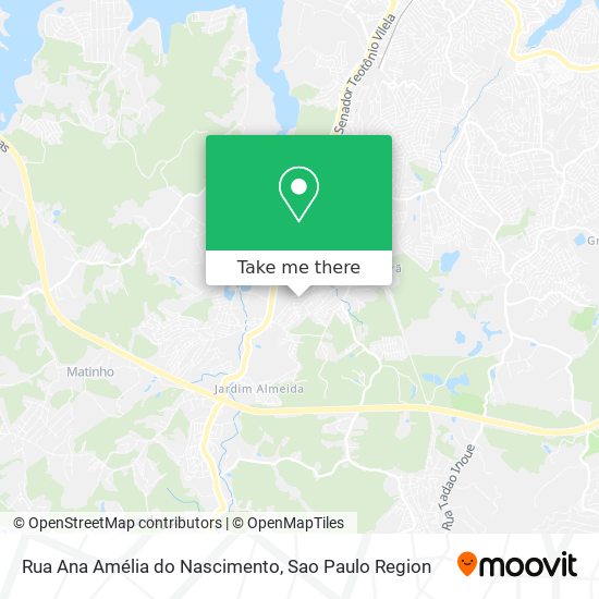 Rua Ana Amélia do Nascimento map