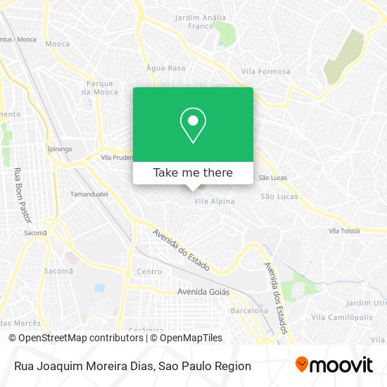 Mapa Rua Joaquim Moreira Dias