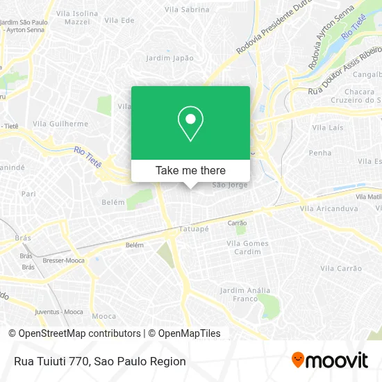 Rua Tuiuti 770 map