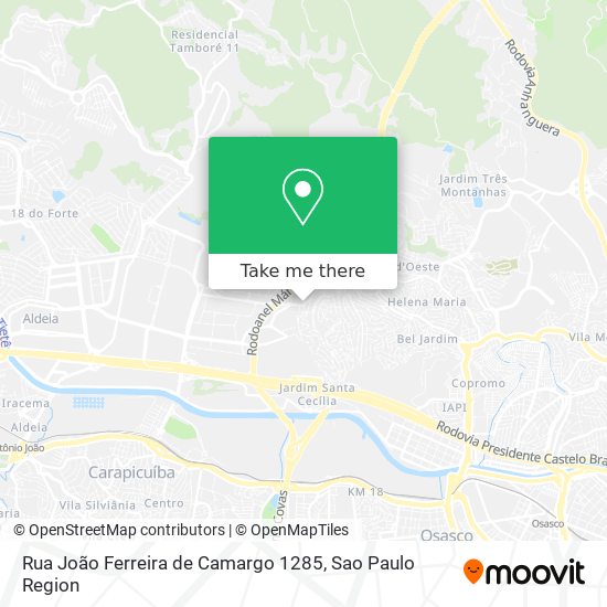 Rua João Ferreira de Camargo 1285 map