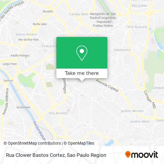 Mapa Rua Clower Bastos Cortez