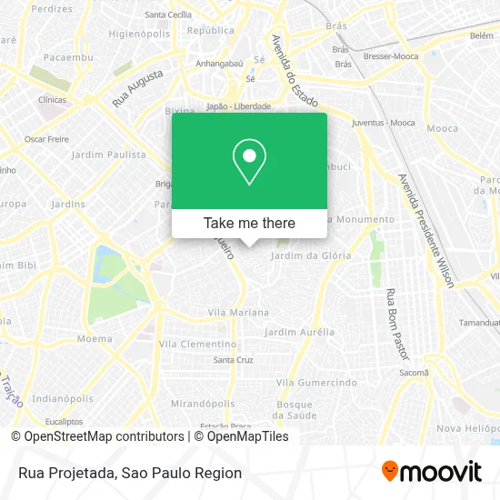 Rua Projetada map