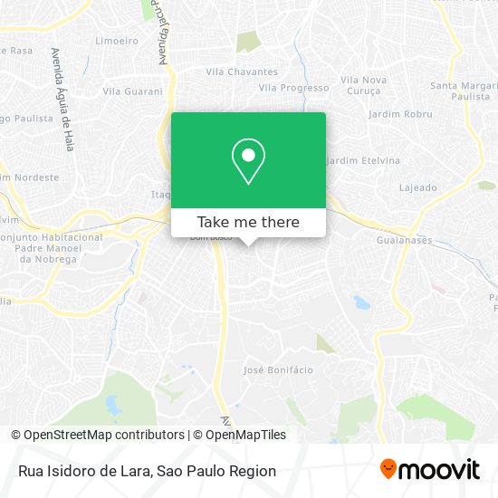 Mapa Rua Isidoro de Lara