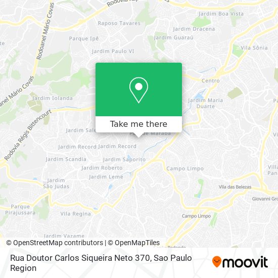 Mapa Rua Doutor Carlos Siqueira Neto 370