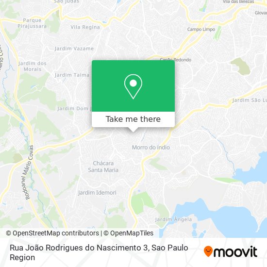 Mapa Rua João Rodrigues do Nascimento 3