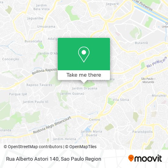 Mapa Rua Alberto Astori 140