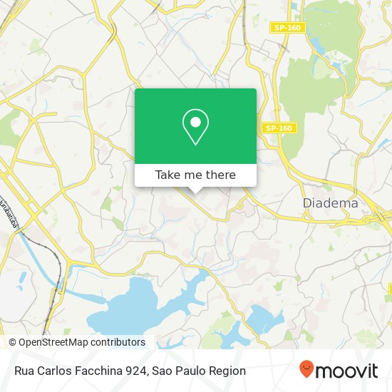 Mapa Rua Carlos Facchina 924