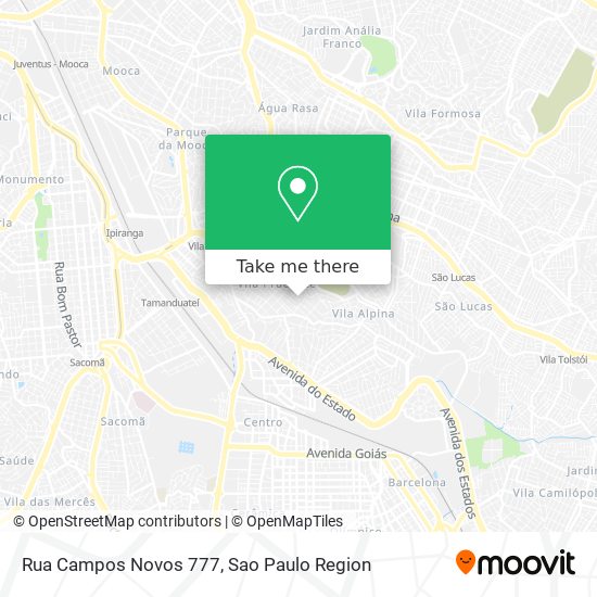 Mapa Rua Campos Novos 777