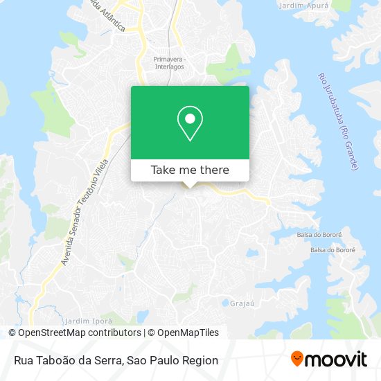 Mapa Rua Taboão da Serra