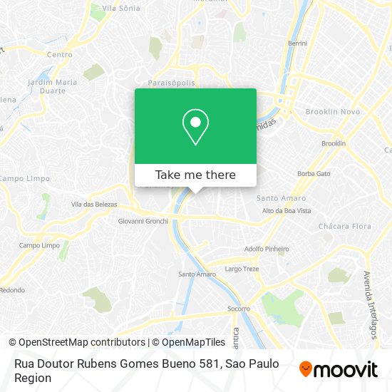 Mapa Rua Doutor Rubens Gomes Bueno 581