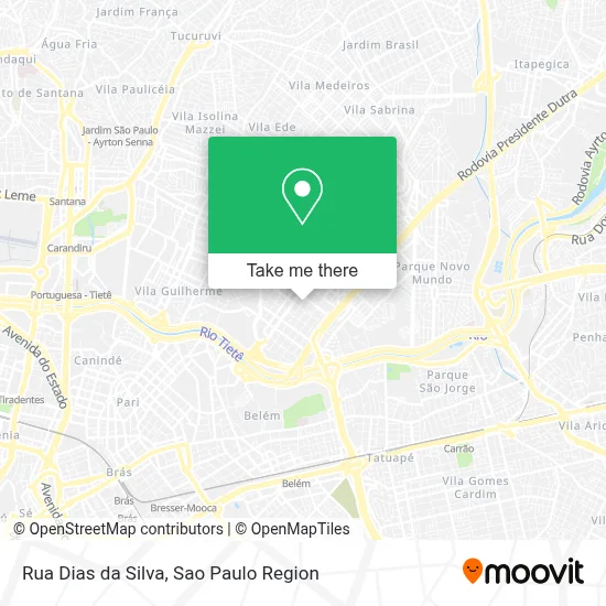 Rua Dias da Silva map