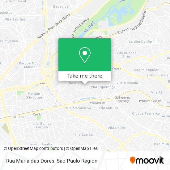 Rua Maria das Dores map