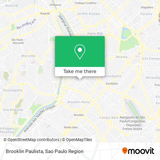 Mapa Brooklin Paulista