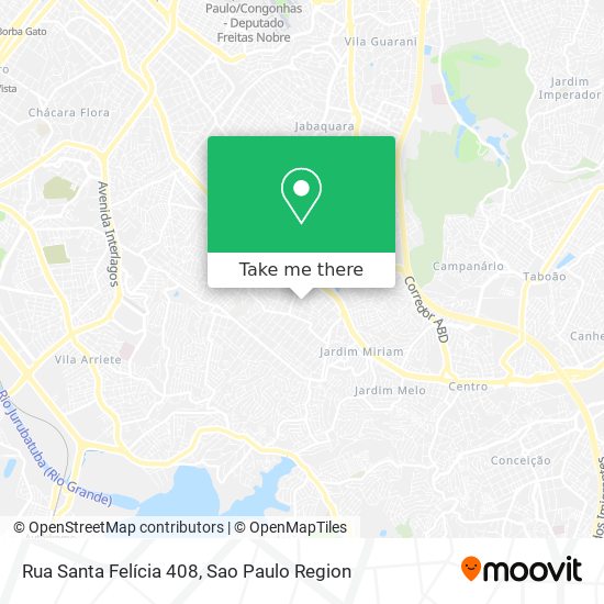 Mapa Rua Santa Felícia 408