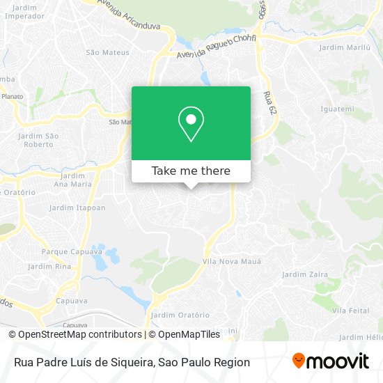 Rua Padre Luís de Siqueira map