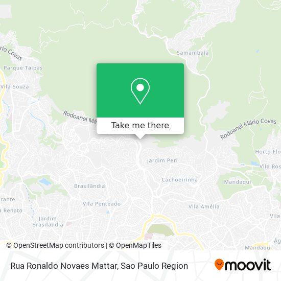 Mapa Rua Ronaldo Novaes Mattar