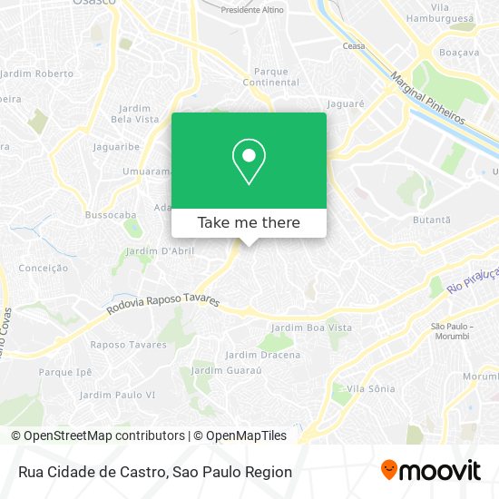 Rua Cidade de Castro map