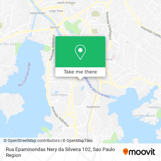 Mapa Rua Epaminondas Nery da Silveira 102