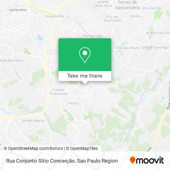 Mapa Rua Conjunto Sítio Conceição