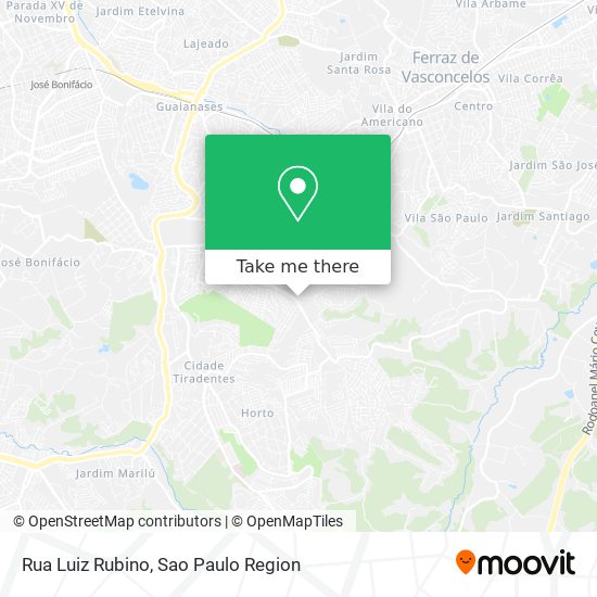 Mapa Rua Luiz Rubino