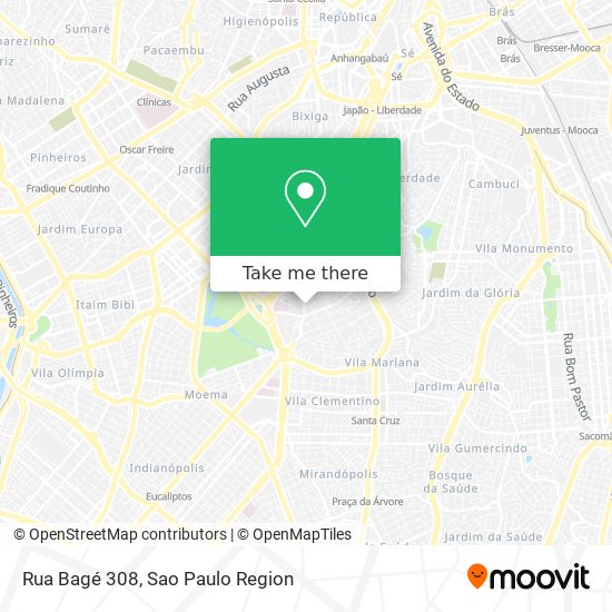 Mapa Rua Bagé 308