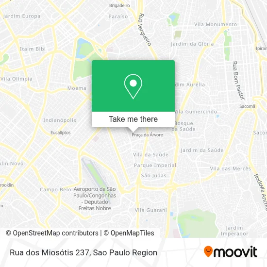 Rua dos Miosótis 237 map