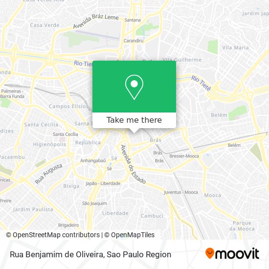Rua Benjamim de Oliveira map