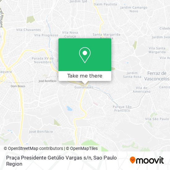 Mapa Praça Presidente Getúlio Vargas s / n