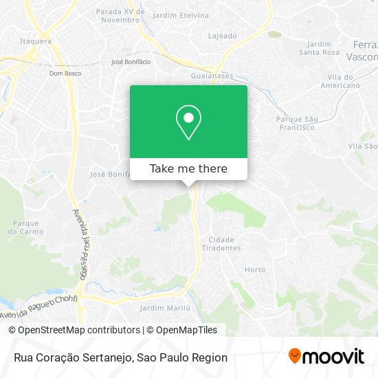 Rua Coração Sertanejo map
