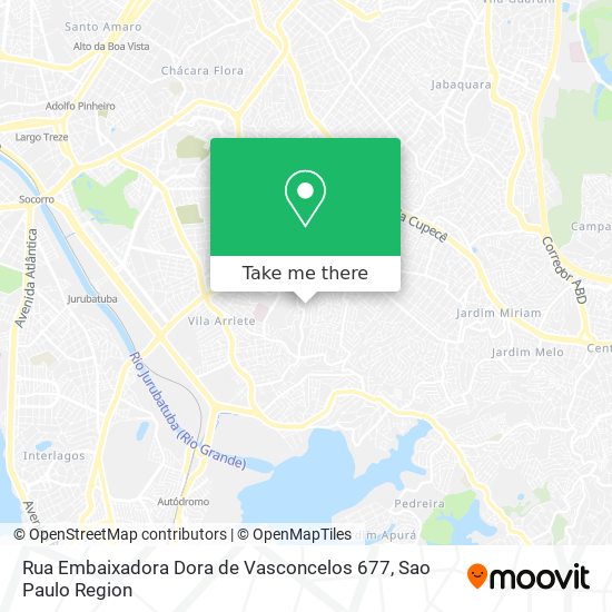 Mapa Rua Embaixadora Dora de Vasconcelos 677