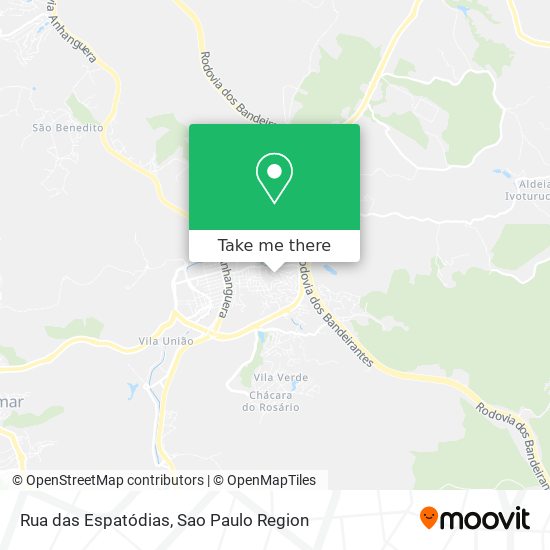 Rua das Espatódias map