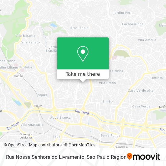 Mapa Rua Nossa Senhora do Livramento