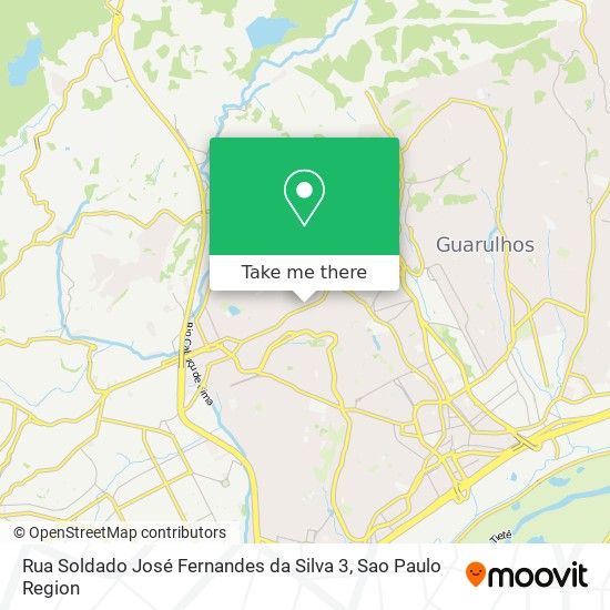 Mapa Rua Soldado José Fernandes da Silva 3