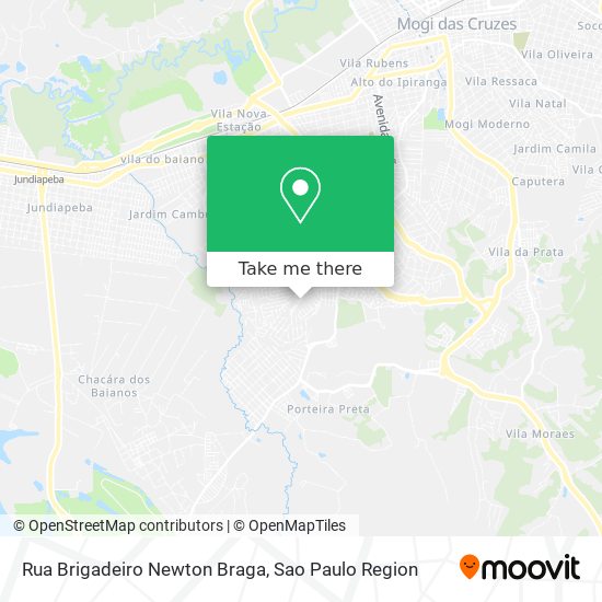 Rua Brigadeiro Newton Braga map
