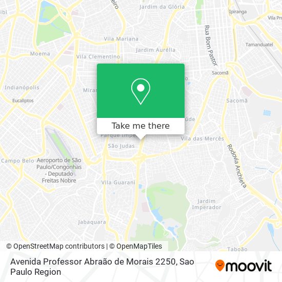 Mapa Avenida Professor Abraão de Morais 2250
