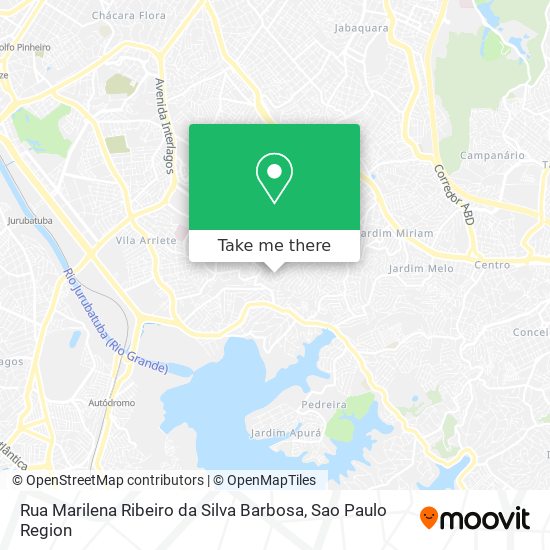 Mapa Rua Marilena Ribeiro da Silva Barbosa